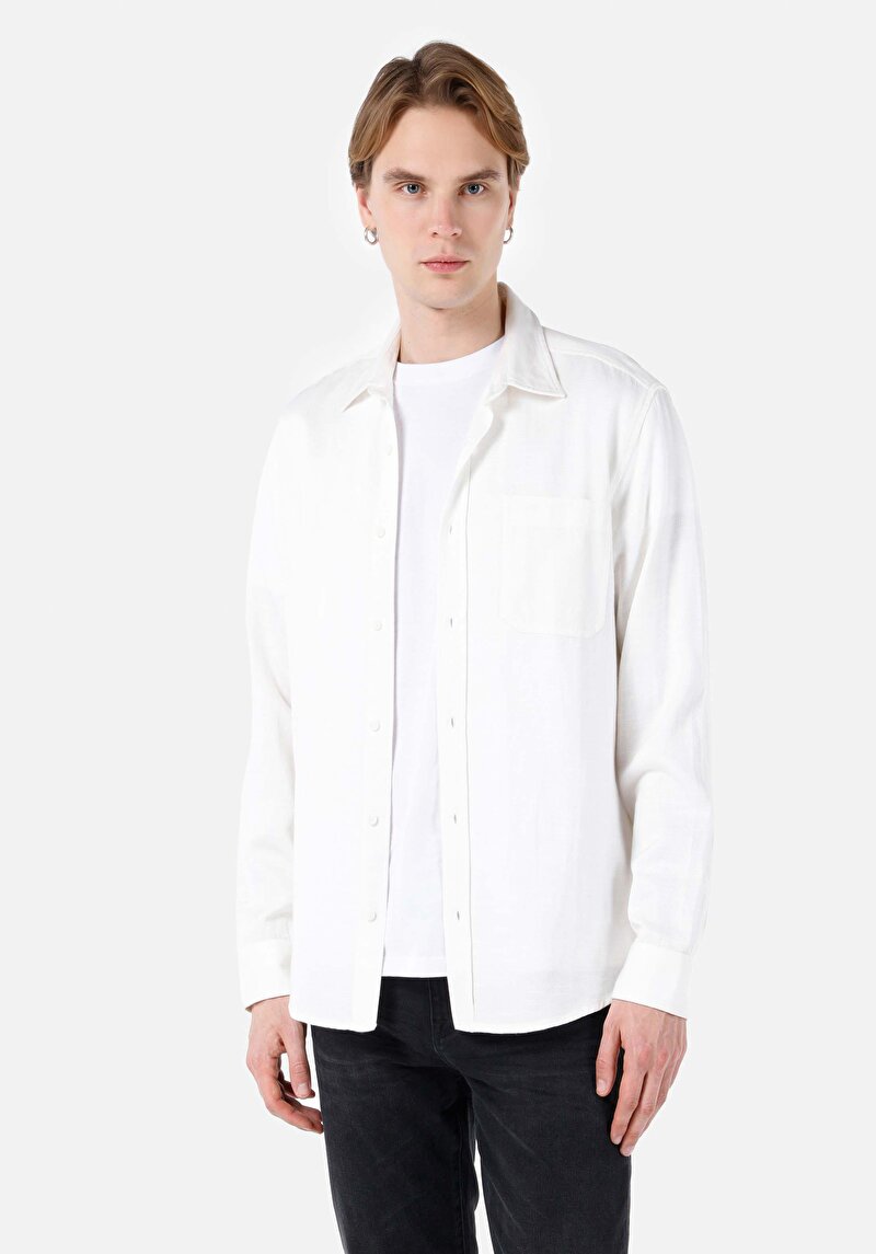 Зображення Сорочка З Довгим Рукавом Чоловіча Біла  Cl1066931