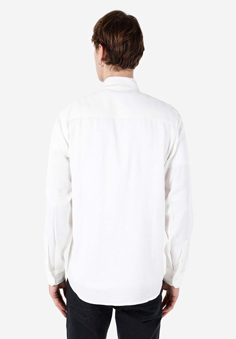 Показати інформацію про Сорочка З Довгим Рукавом Чоловіча Біла  Cl1066931