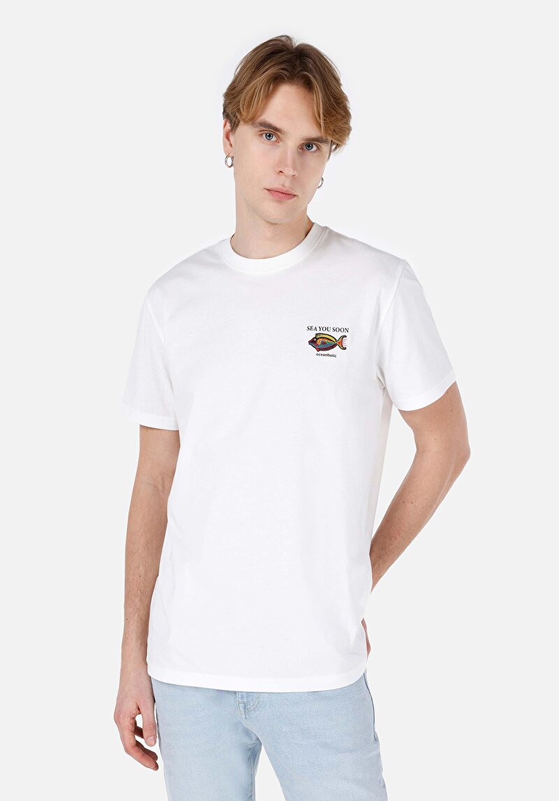 Зображення Футболка З Коротким Рукавом Чоловіча Біла  Cl1068196