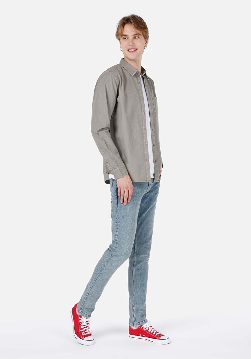 Зображення Сорочка З Довгим Рукавом Чоловіча Зелена Cl1066942