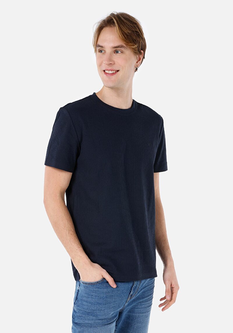 Зображення Футболка З Коротким Рукавом Чоловіча Синя  Cl1067035