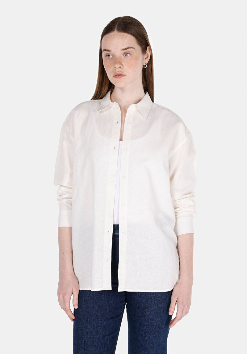 Зображення Сорочка З Довгим Рукавом Жіноча Біла  Cl1068538