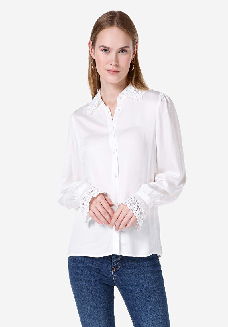 Зображення Сорочка З Довгим Рукавом Жіноча Біла Cl1067150