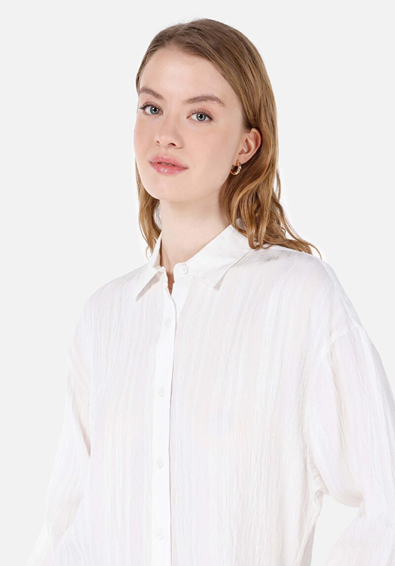 Показати інформацію про Сорочка З Довгим Рукавом Жіноча Біла  Cl1067333