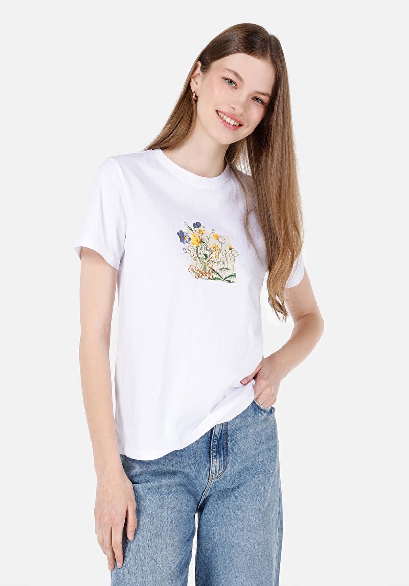 Зображення Футболка З Коротким Рукавом Жіноча Біла  Cl1069142