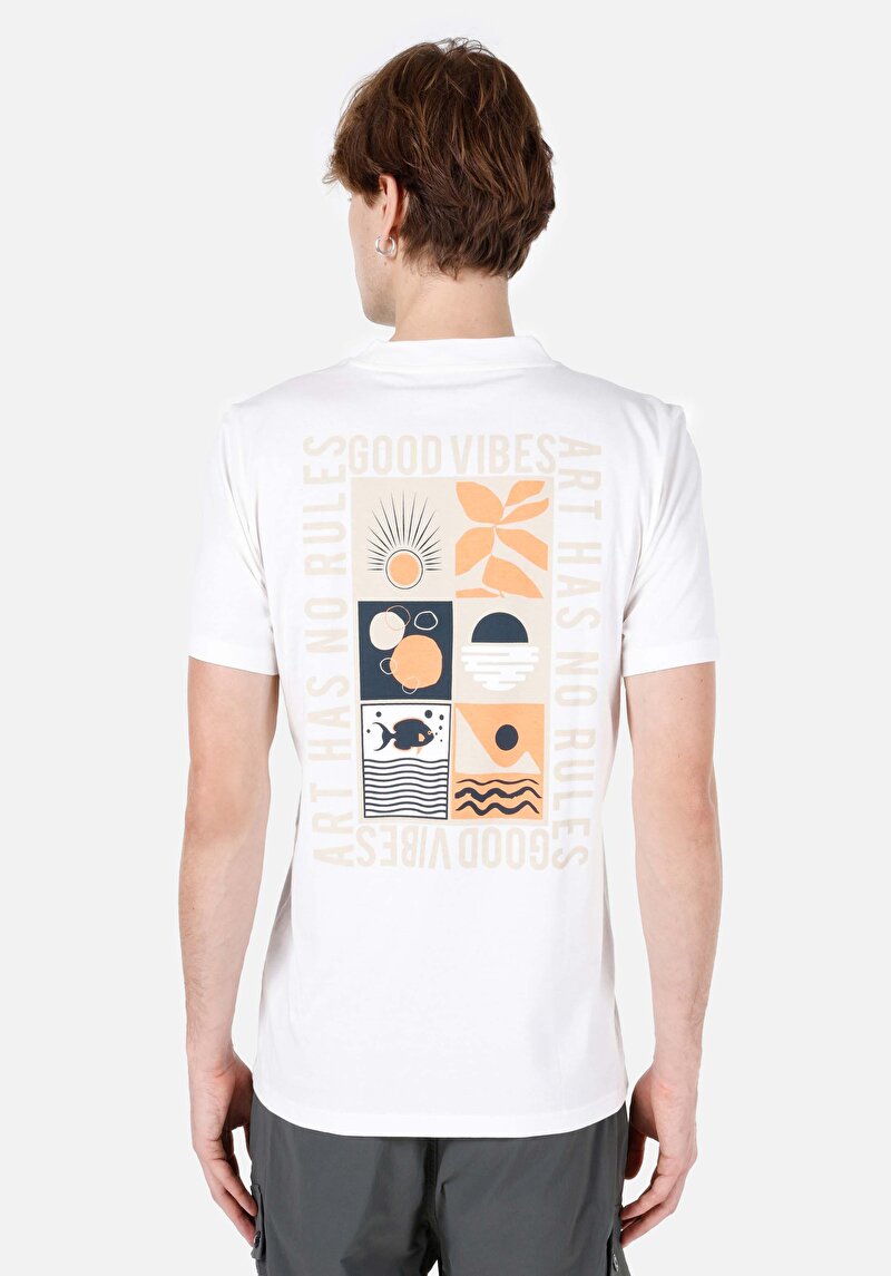 Показати інформацію про Футболка З Коротким Рукавом Чоловіча Біла  Cl1067624