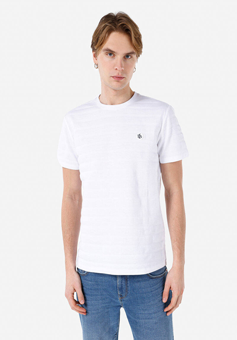 Зображення Футболка З Коротким Рукавом Чоловіча Біла  Cl1067629