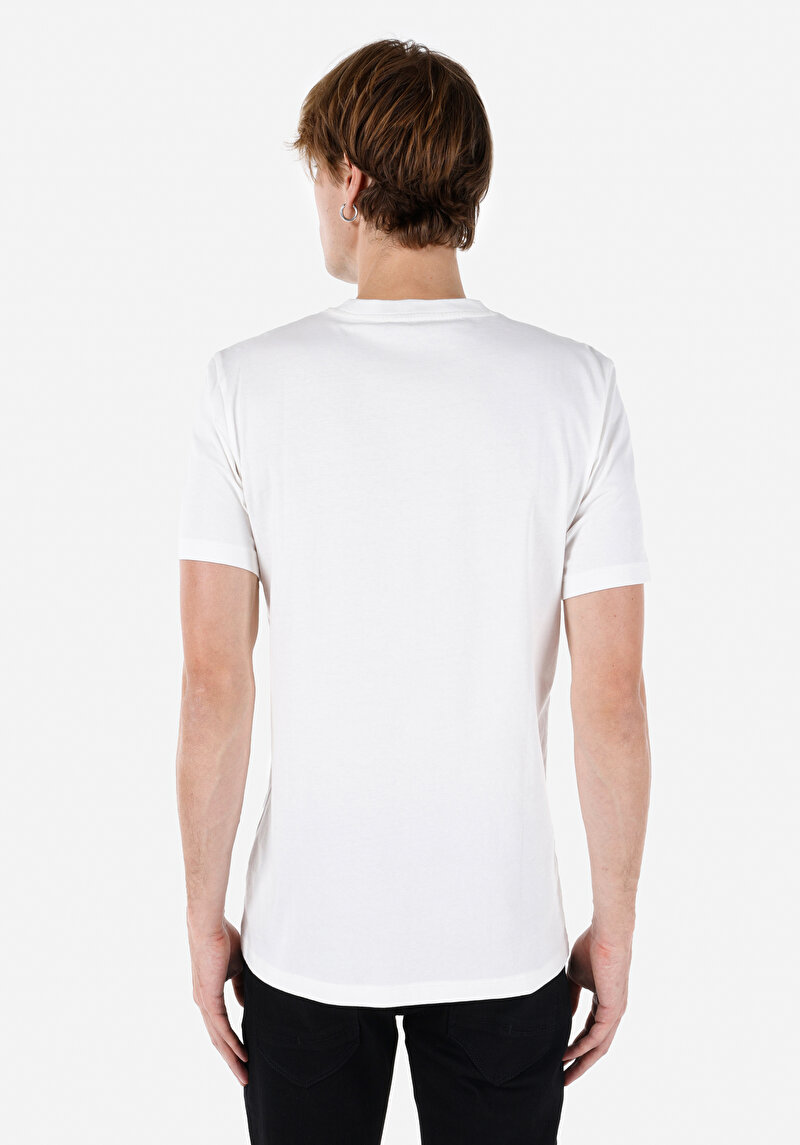 Показати інформацію про Футболка З Коротким Рукавом Чоловіча Біла  Cl1067631