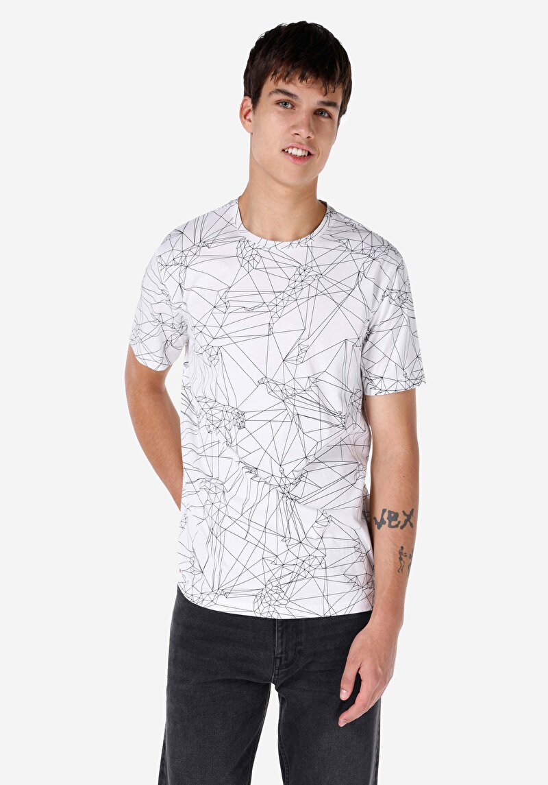 Зображення Футболка З Коротким Рукавом Чоловіча Біла  Cl1067082