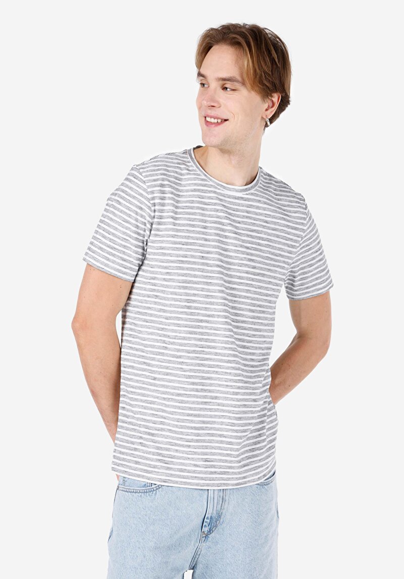 Зображення Футболка З Коротким Рукавом Чоловіча Сіра  Cl1067706