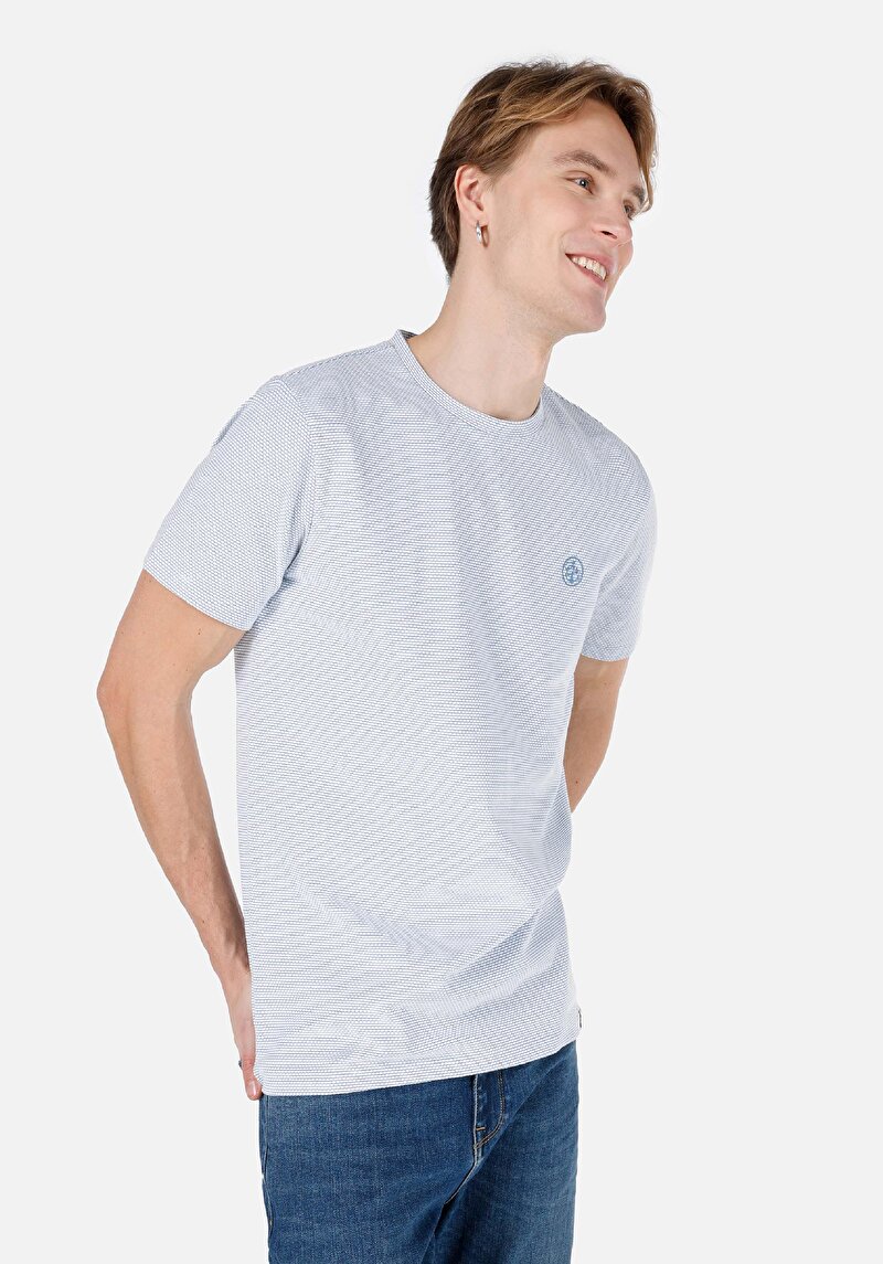 Зображення Футболка З Коротким Рукавом Чоловіча Синя  Cl1067714