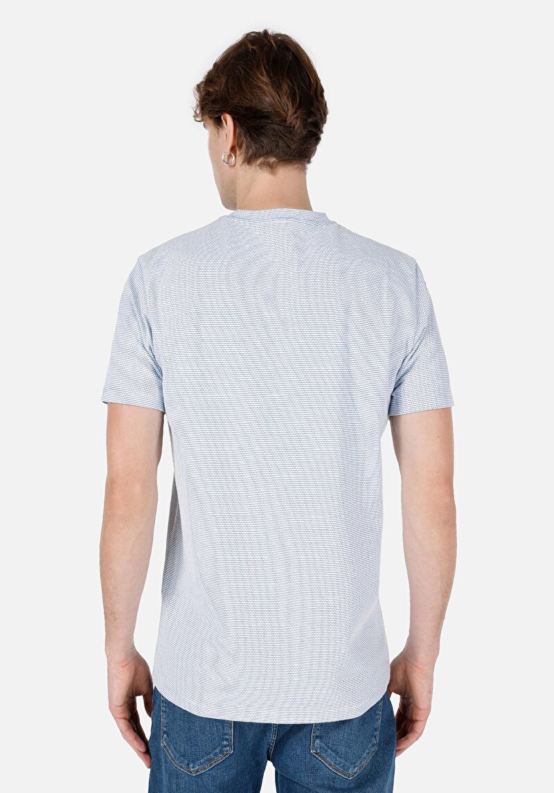 Показати інформацію про Футболка З Коротким Рукавом Чоловіча Синя  Cl1067714