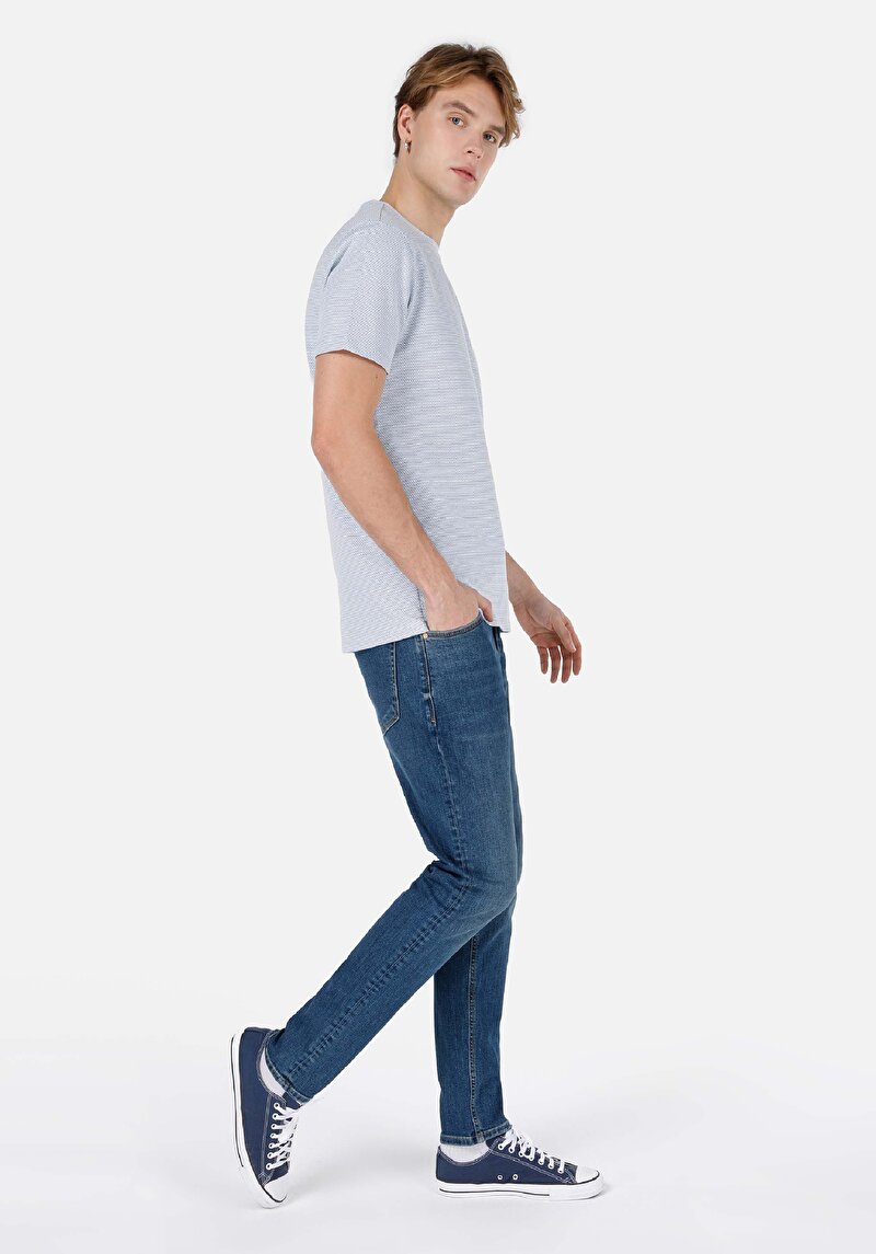 Показати інформацію про Футболка З Коротким Рукавом Чоловіча Синя  Cl1067714