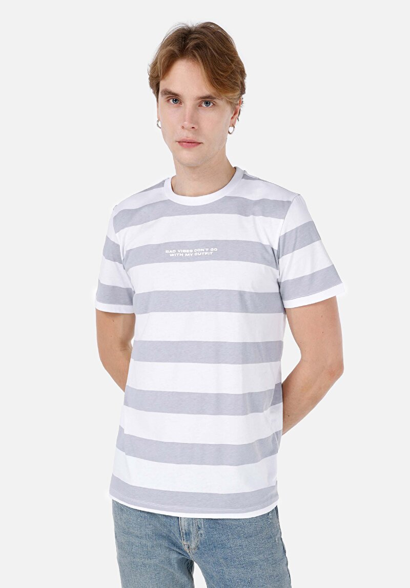 Зображення Футболка З Коротким Рукавом Чоловіча Сіра  Cl1067726