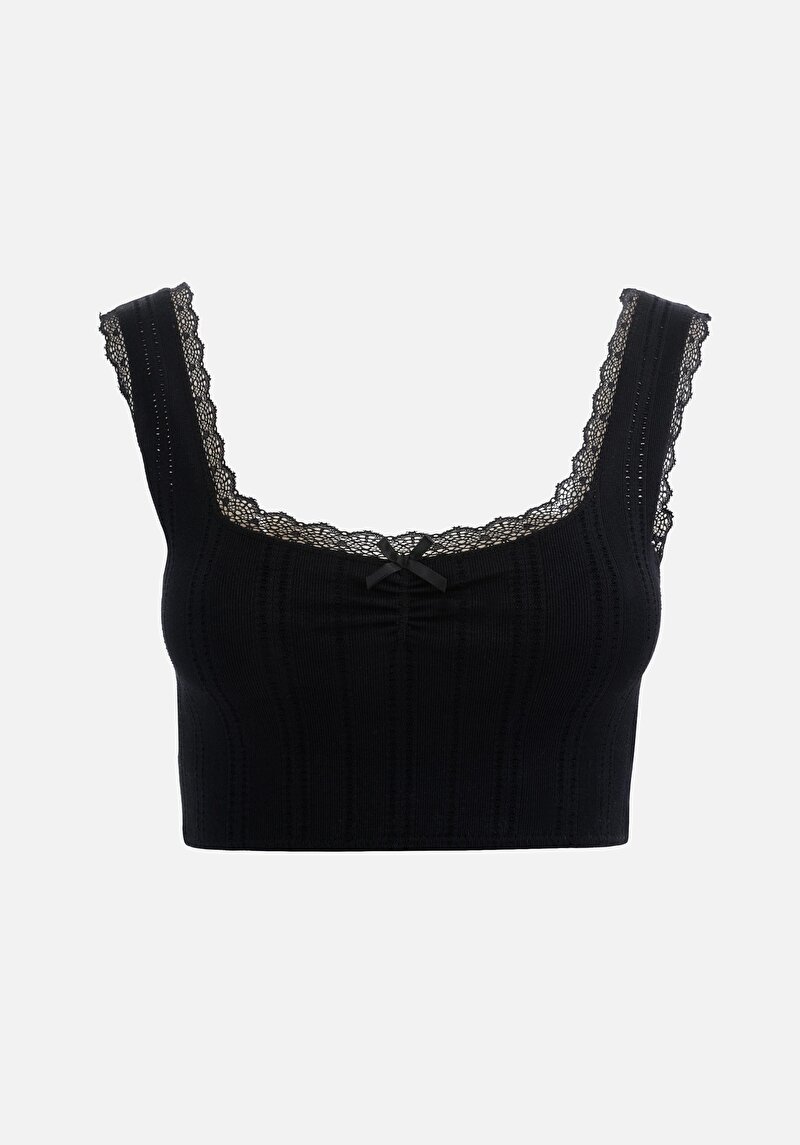 Зображення Кроп-топ Жіночий Чорний  Cl1067126