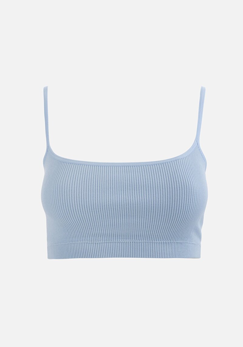 Зображення Кроп-топ Жіночий Блакитний  Cl1067129
