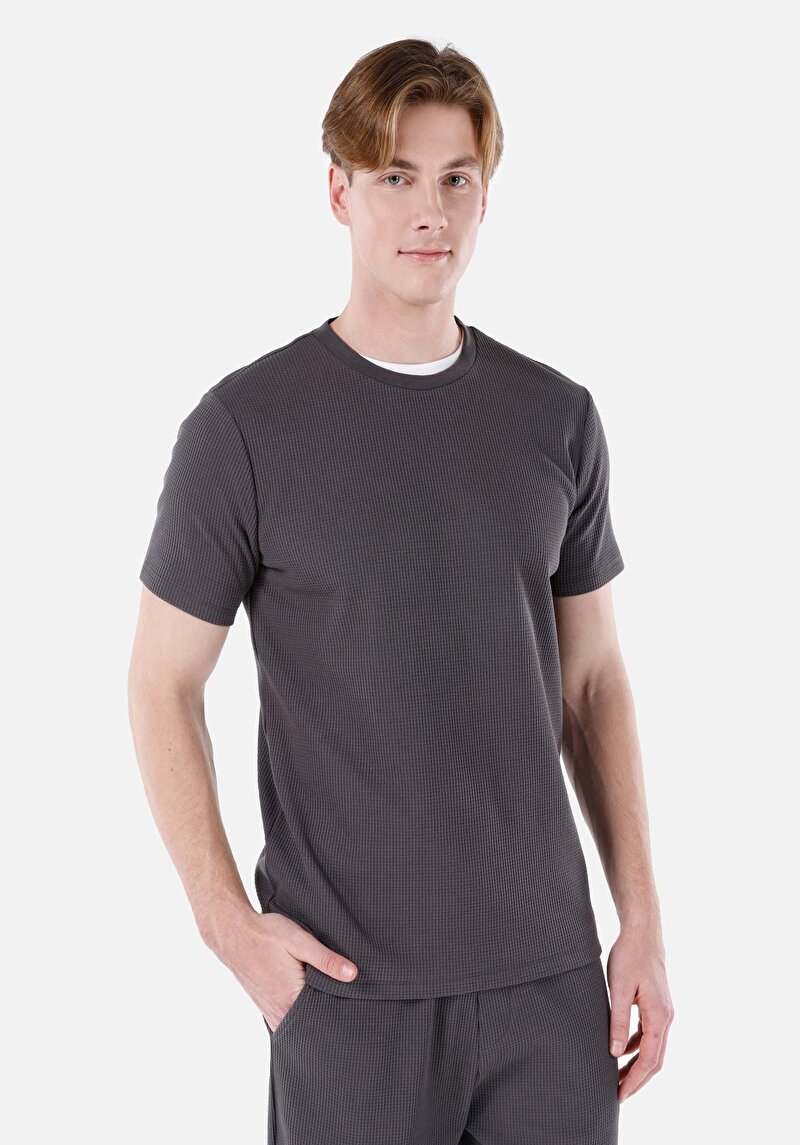 Зображення Футболка З Коротким Рукавом Чоловіча Сіра  Cl1067732