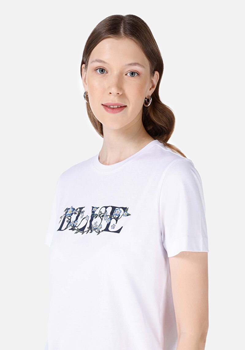 Показати інформацію про Футболка З Коротким Рукавом Жіноча Біла  Cl1068004