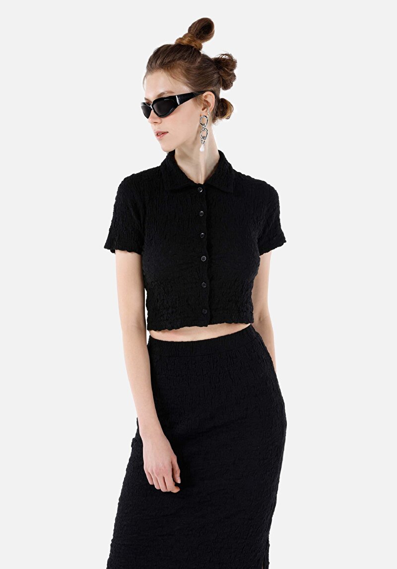 Зображення Футболка З Коротким Рукавом Жіноча Чорна  Cl1068050