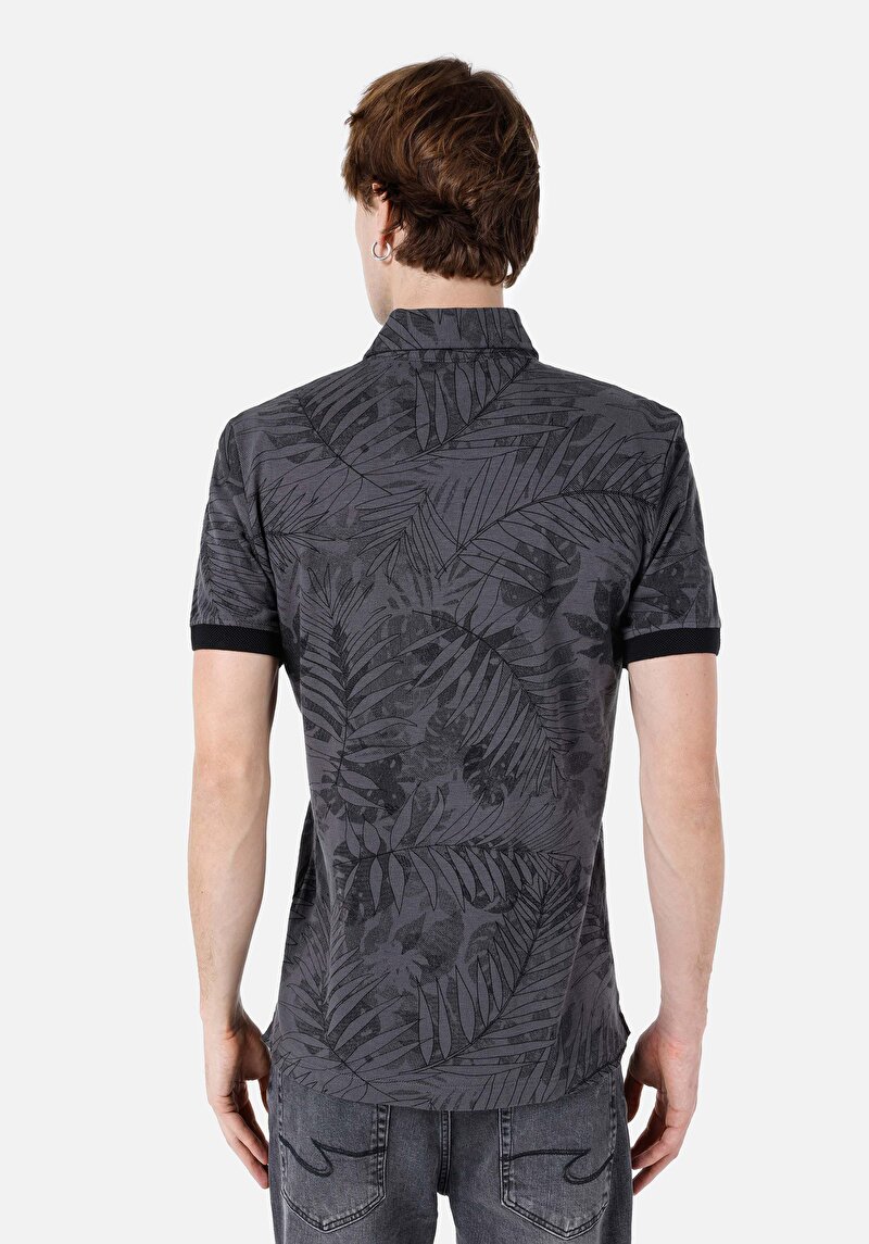 Показати інформацію про Поло З Коротким Рукавом Чоловіче Сіре  Cl1067804