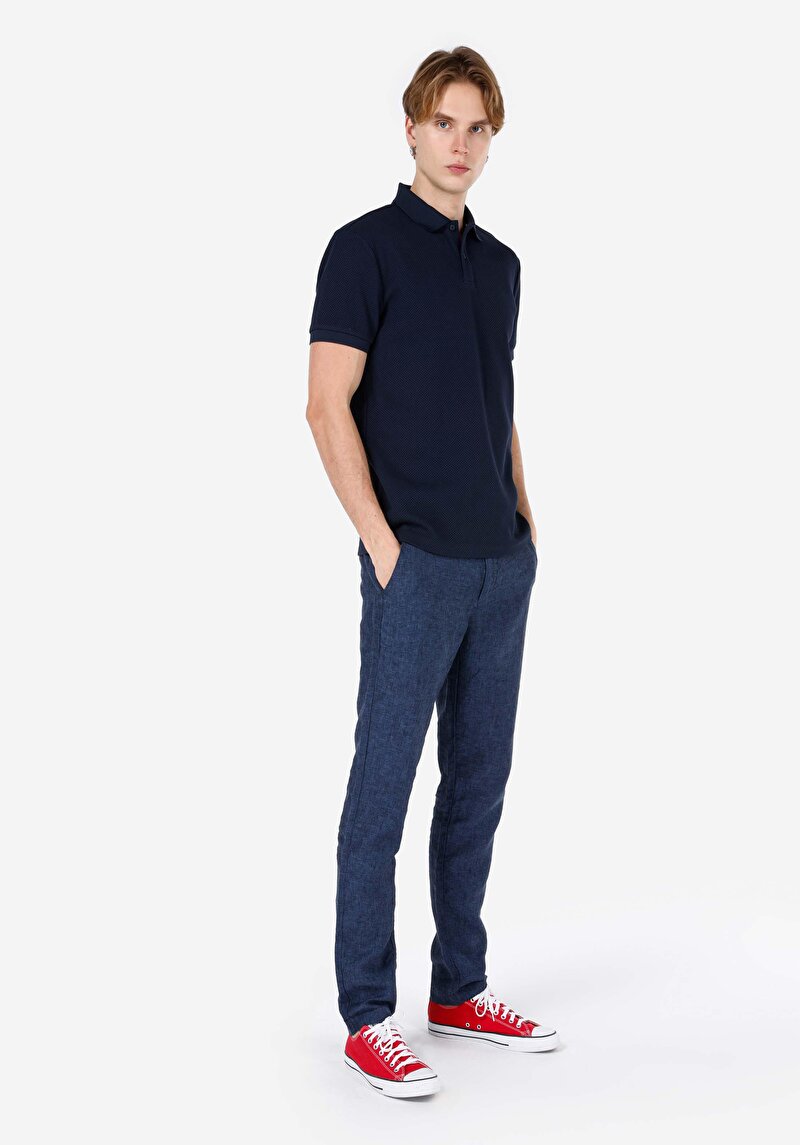 Показати інформацію про Поло З Коротким Рукавом Чоловіче Синє  Cl1067808