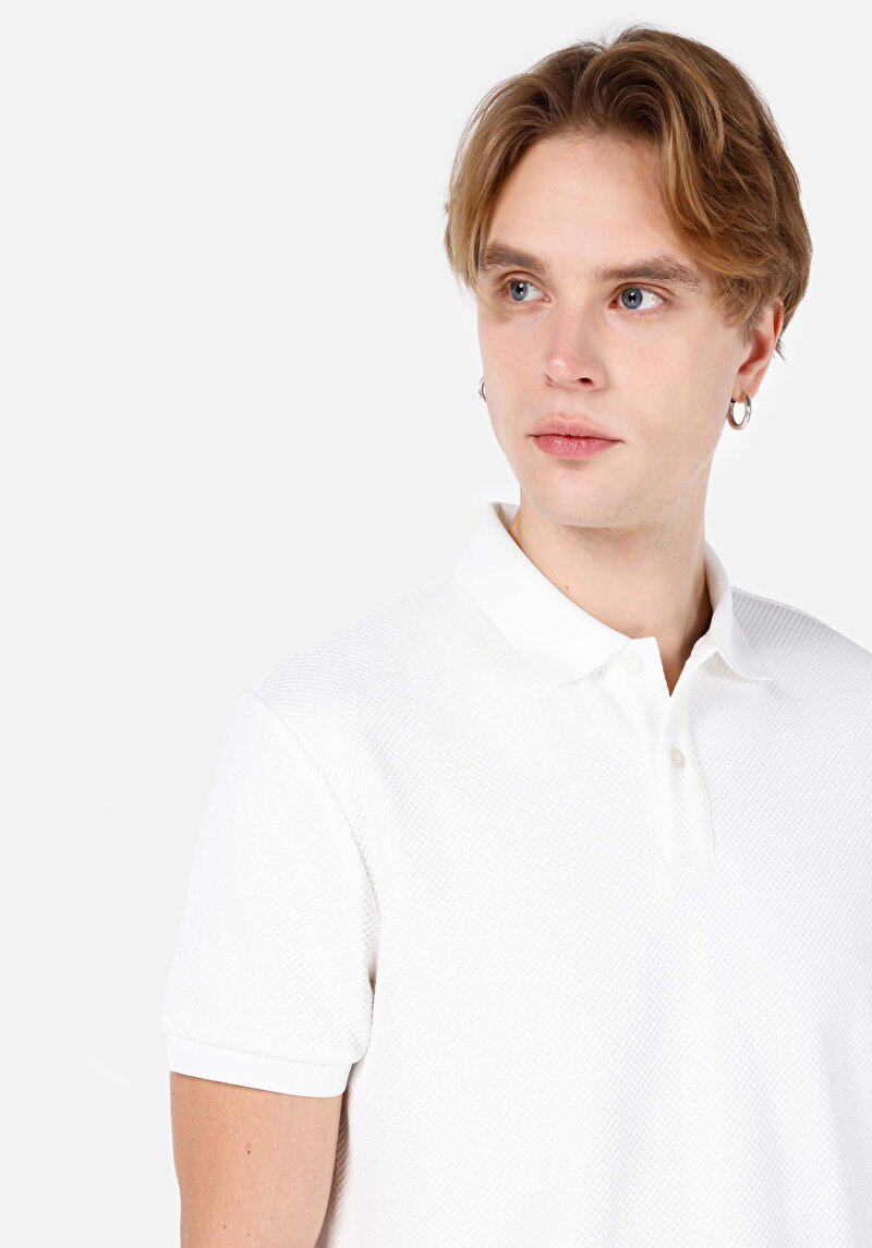 Показати інформацію про Поло З Коротким Рукавом Чоловіче Біле  Cl1067808