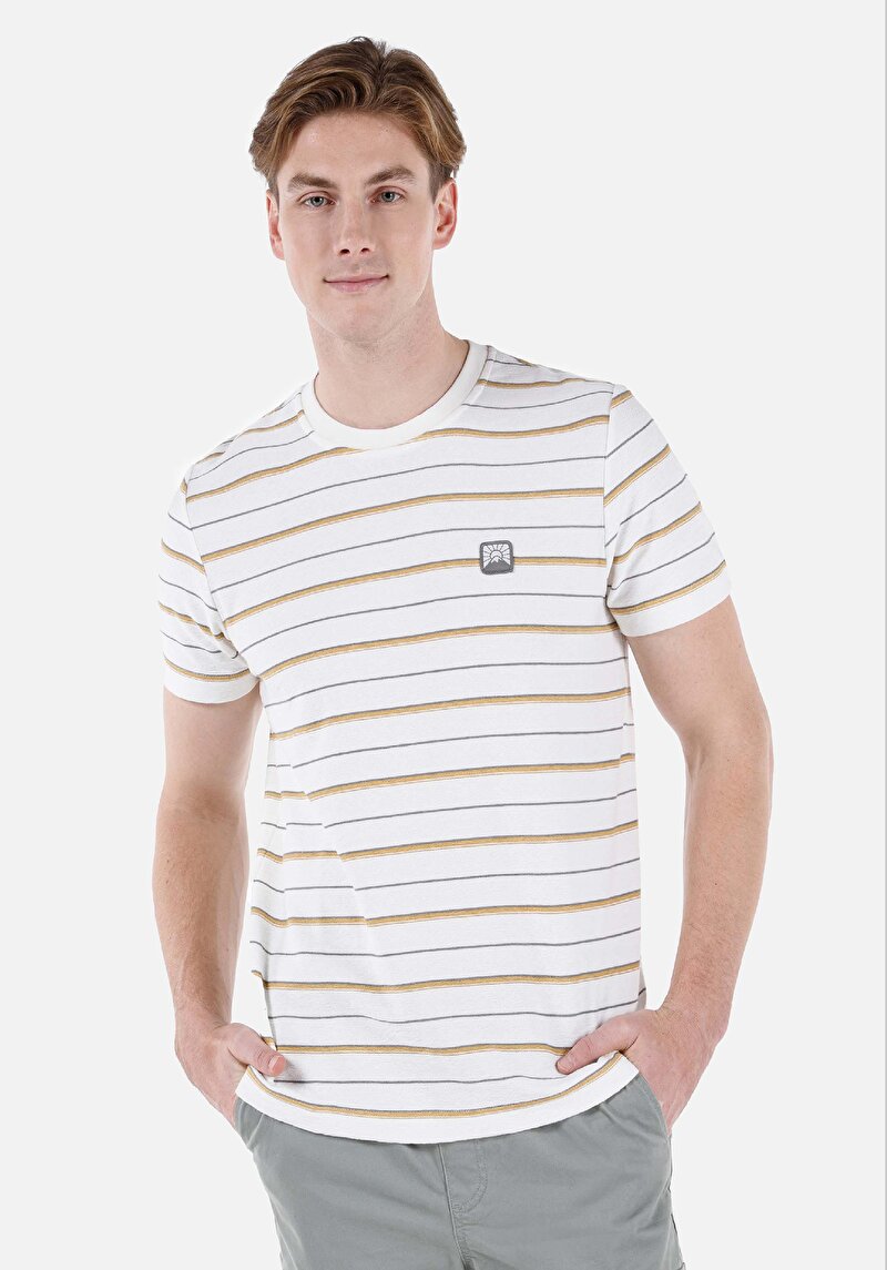 Зображення Футболка З Коротким Рукавом Чоловіча Бежева  Cl1067814