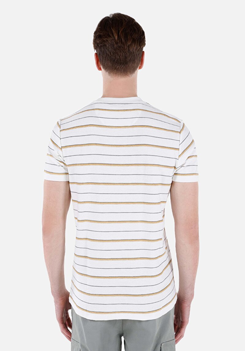 Показати інформацію про Футболка З Коротким Рукавом Чоловіча Бежева  Cl1067814