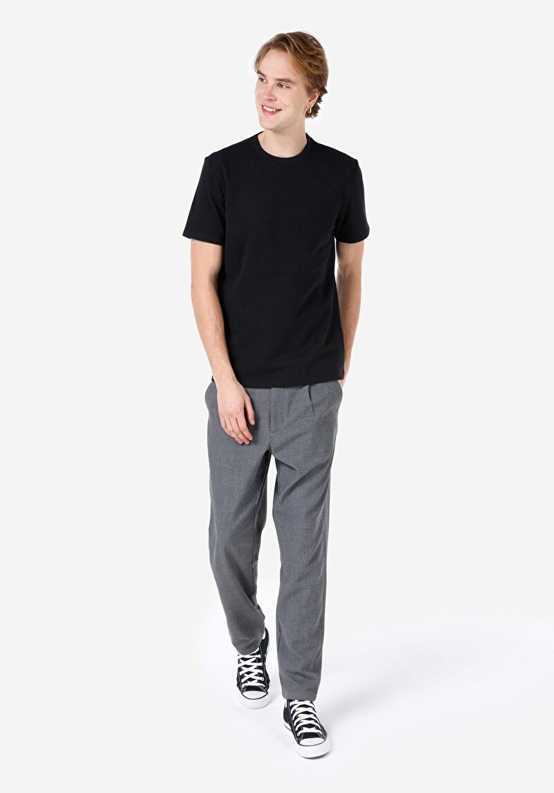 Показати інформацію про Футболка З Коротким Рукавом Чоловіча Чорна  Cl1067840