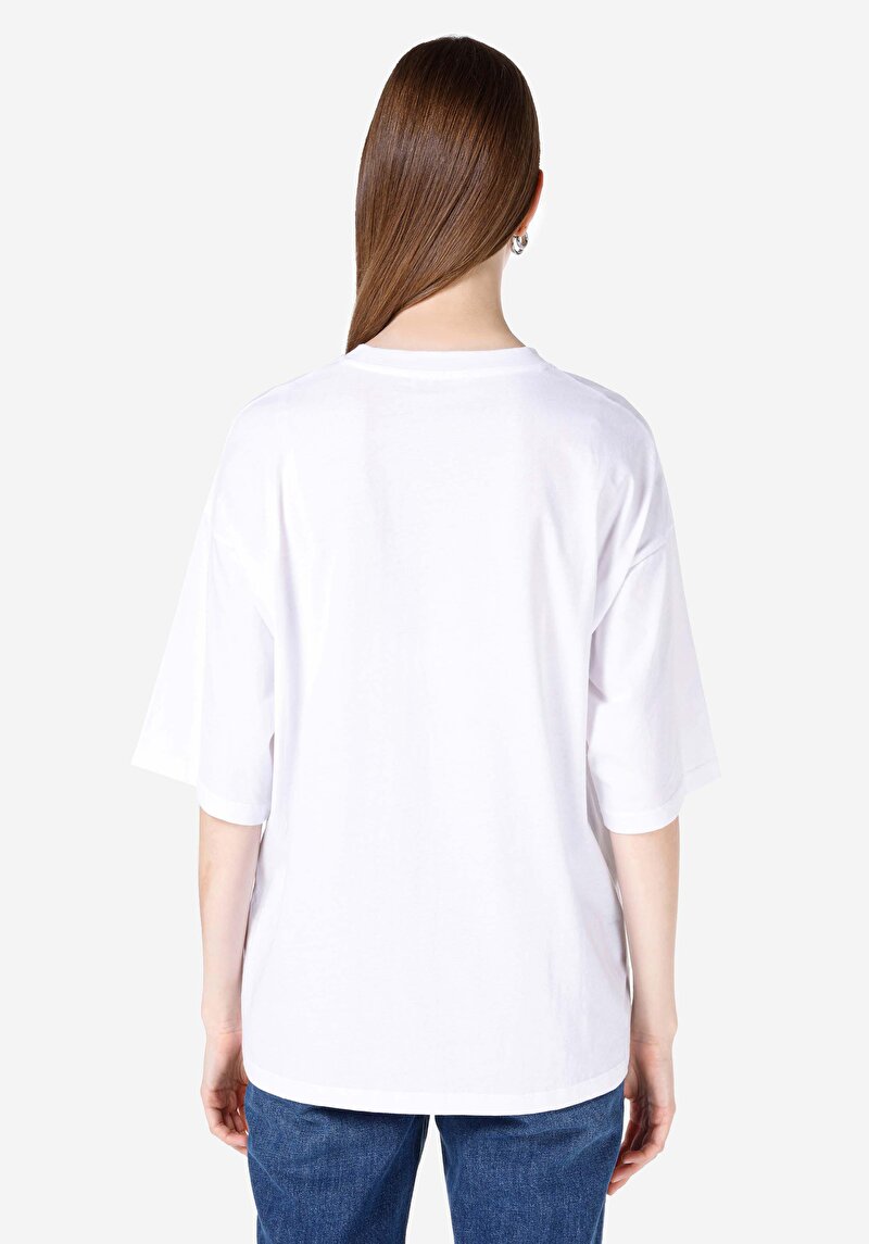 Показати інформацію про Футболка З Коротким Рукавом Жіноча Біла  Cl1067263