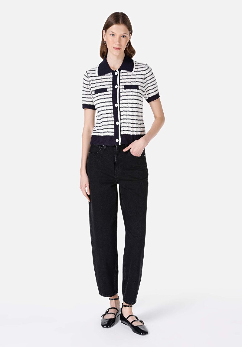 Показати інформацію про Светр Із Коротким Рукавом Жіночий Синій  Cl1068102