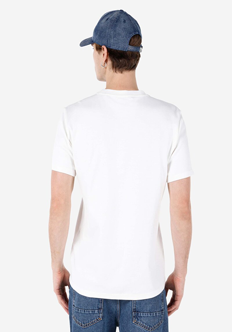 Показати інформацію про Футболка З Коротким Рукавом Чоловіча Біла  Cl1068118