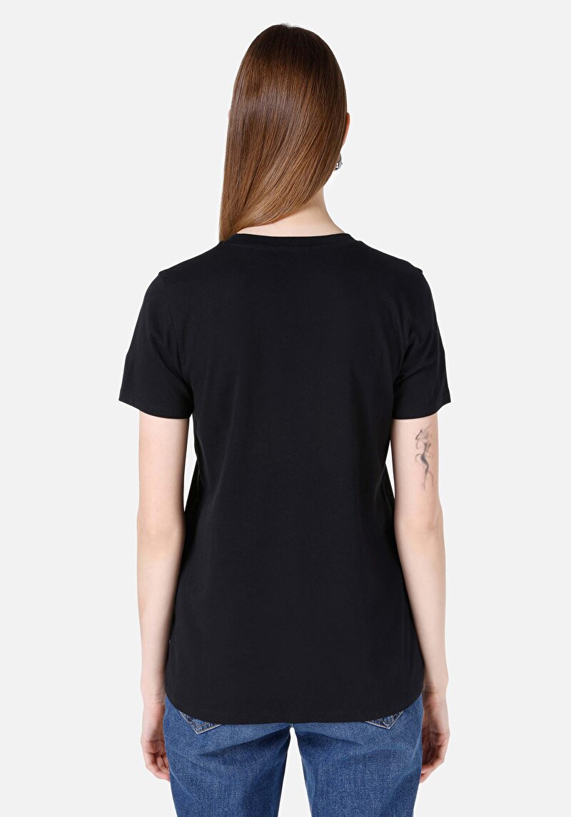 Показати інформацію про Футболка З Коротким Рукавом Жіноча Чорна  Cl1067292