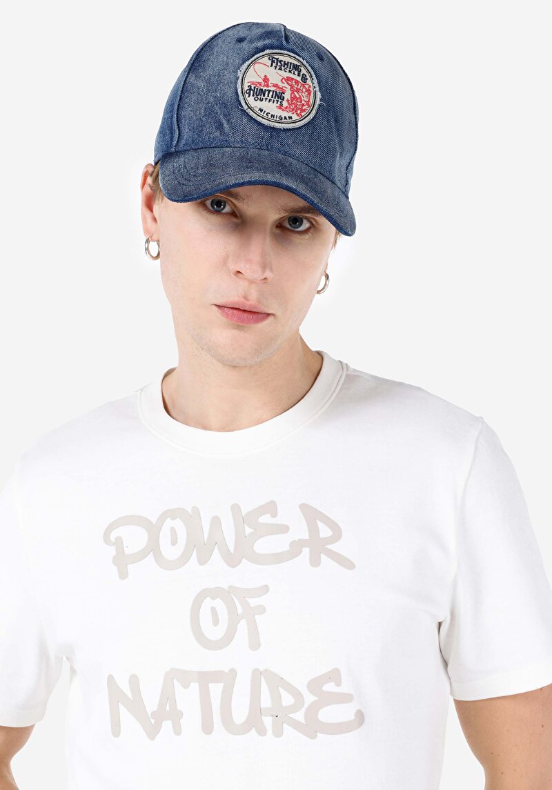 Показати інформацію про Футболка З Коротким Рукавом Чоловіча Біла  Cl1068118