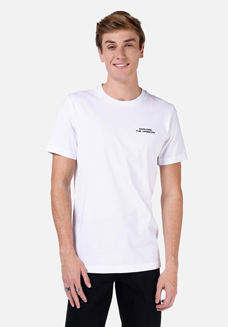 Зображення Футболка З Коротким Рукавом Чоловіча Біла  Cl1068119