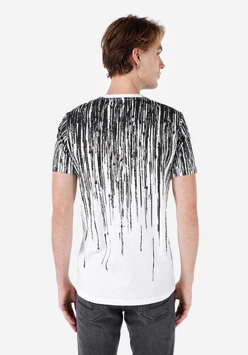 Показати інформацію про Футболка З Коротким Рукавом Чоловіча Біла  Cl1068132