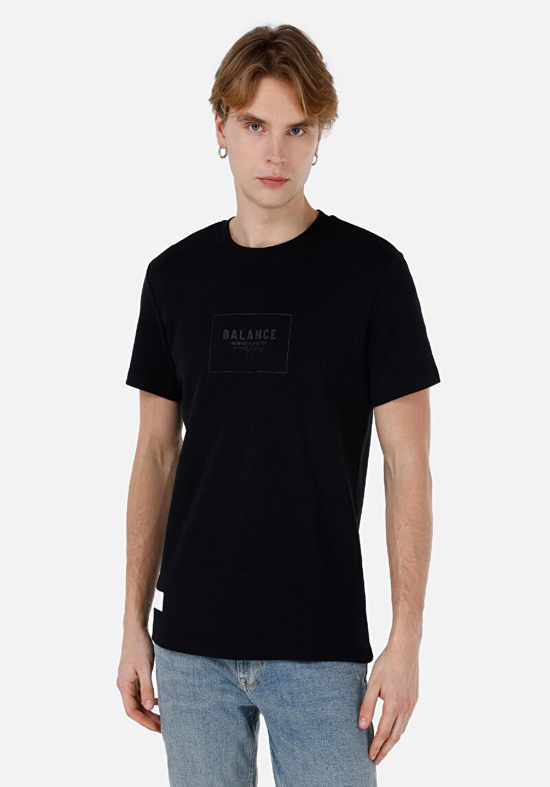 Зображення Футболка З Коротким Рукавом Чоловіча Чорна  Cl1068133