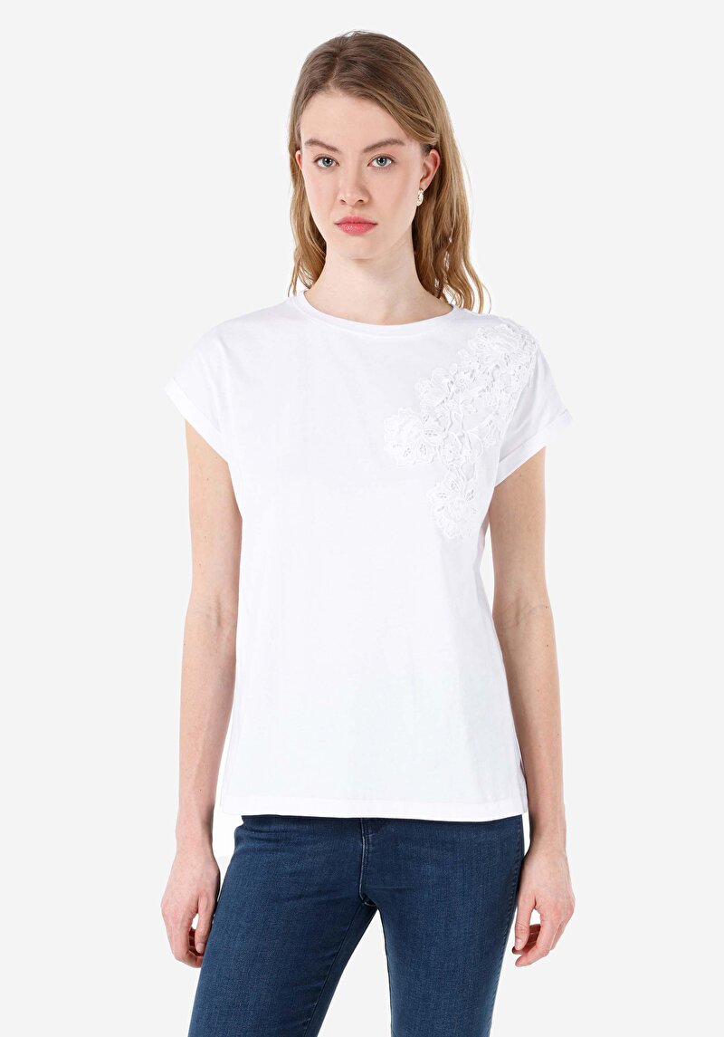 Зображення Футболка З Коротким Рукавом Жіноча Біла  Cl1067950