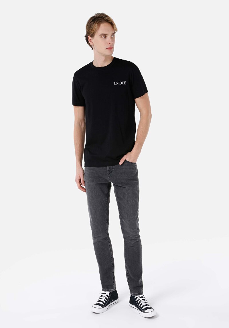 Показати інформацію про Футболка З Коротким Рукавом Чоловіча Чорна  Cl1068141