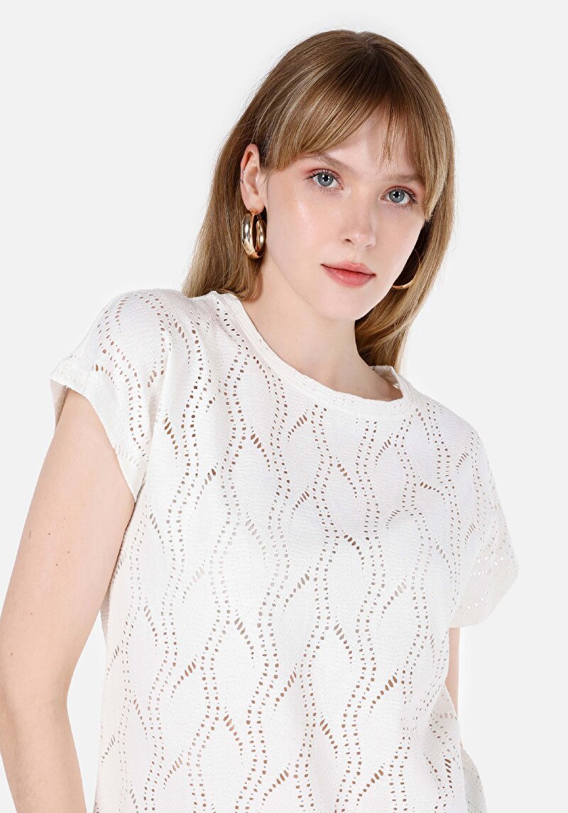 Показати інформацію про Футболка З Коротким Рукавом Жіноча Біла  Cl1067951