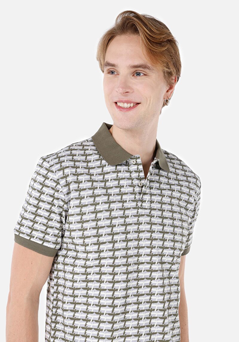 Показати інформацію про Поло З Коротким Рукавом Чоловіче Зелене  Cl1068149