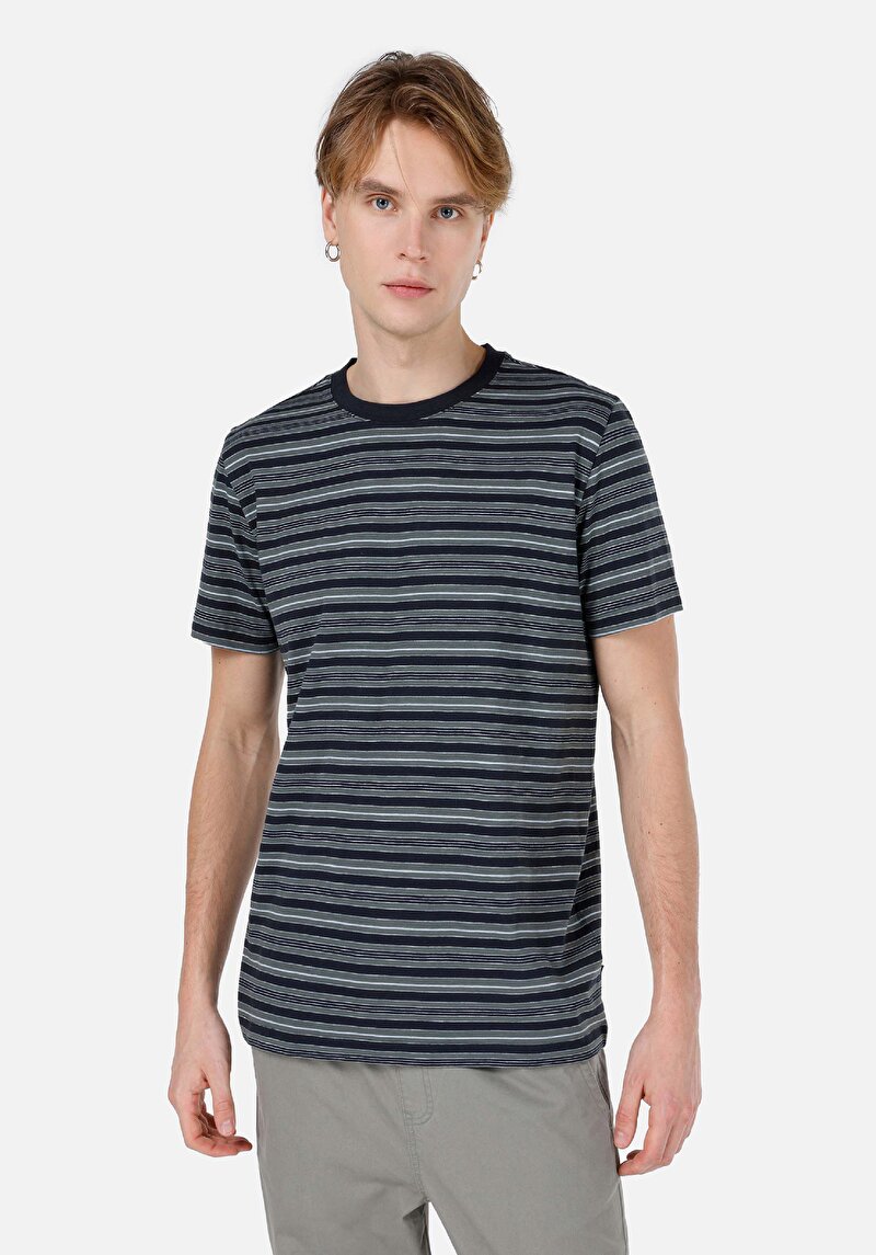 Зображення Футболка З Коротким Рукавом Чоловіча Синя  Cl1068162