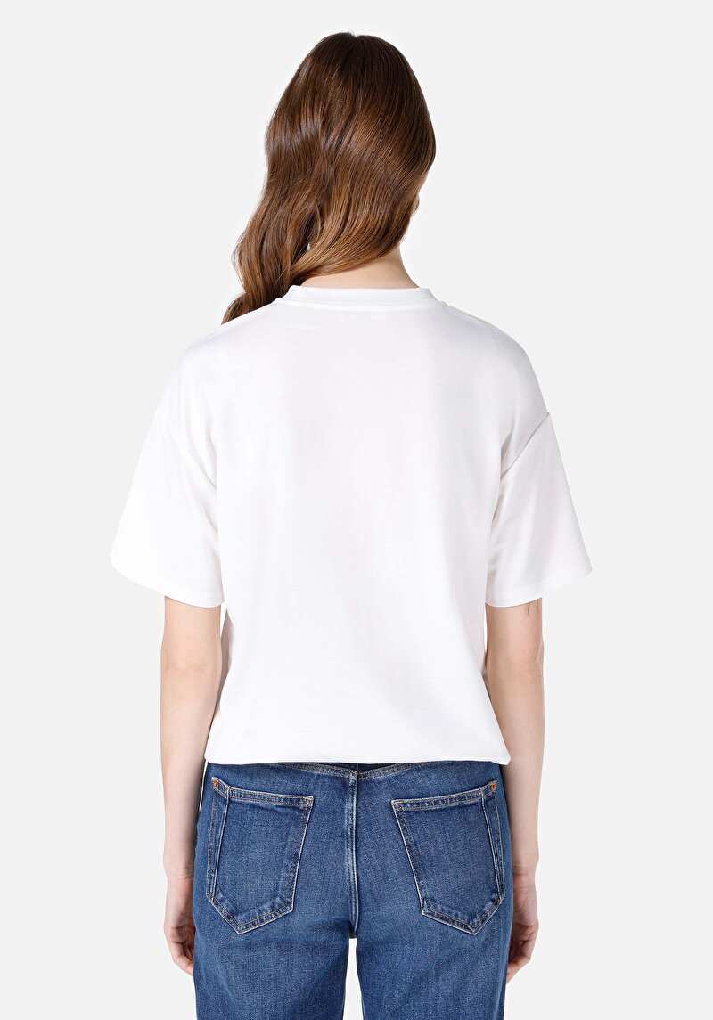 Показати інформацію про Футболка З Коротким Рукавом Жіноча Біла  Cl1067958