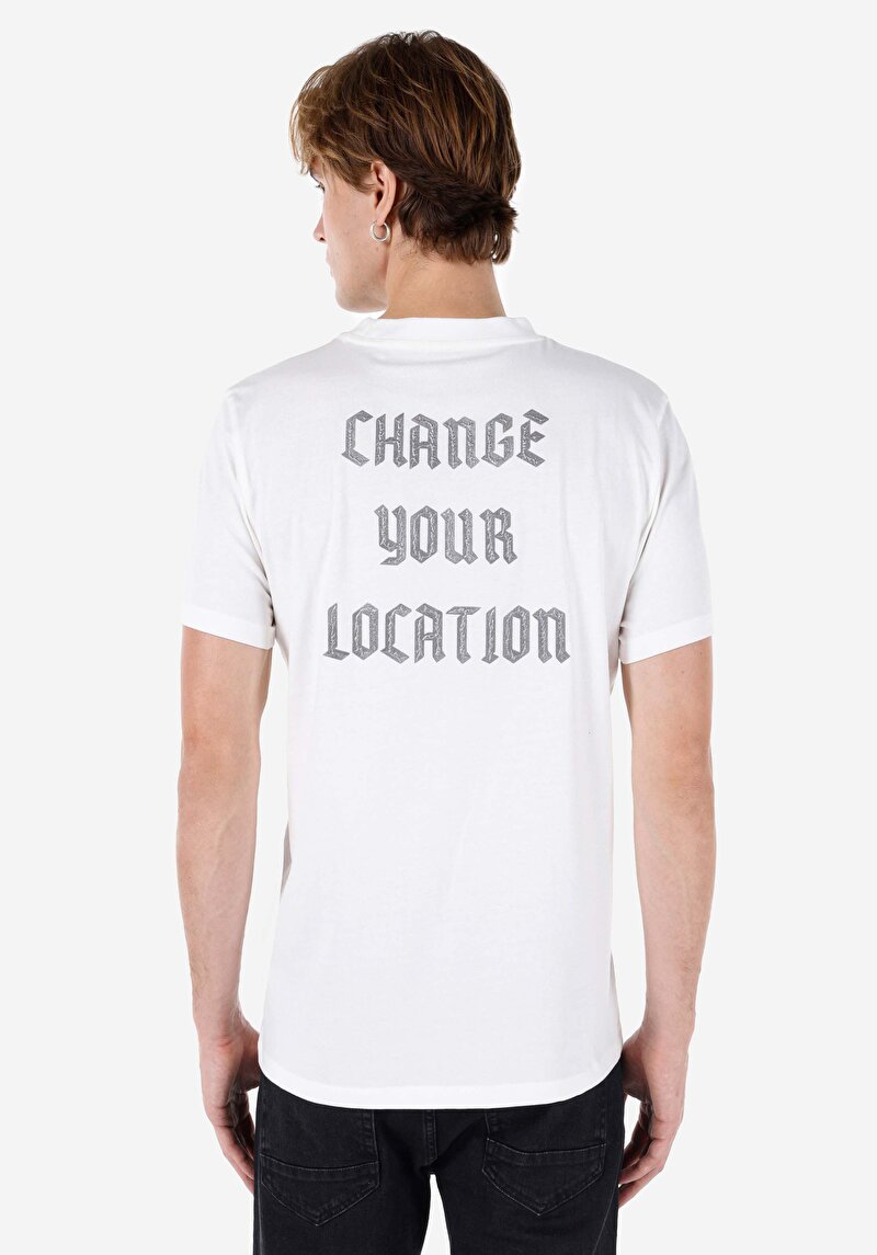 Показати інформацію про Футболка З Коротким Рукавом Чоловіча Біла  Cl1068187