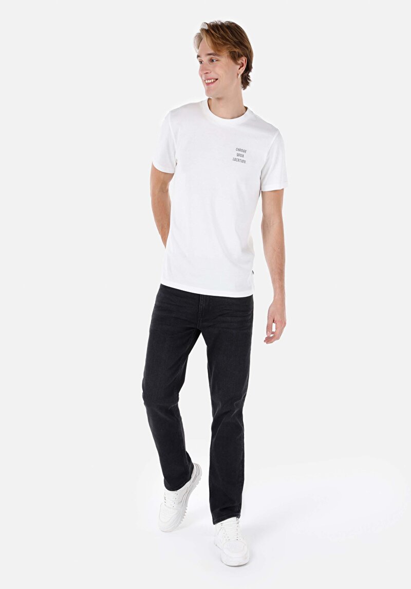 Показати інформацію про Футболка З Коротким Рукавом Чоловіча Біла  Cl1068187