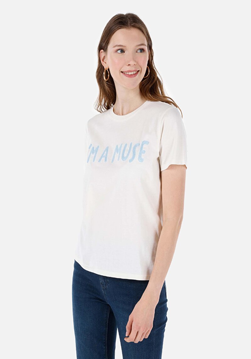 Зображення Футболка З Коротким Рукавом Жіноча Біла  Cl1067970