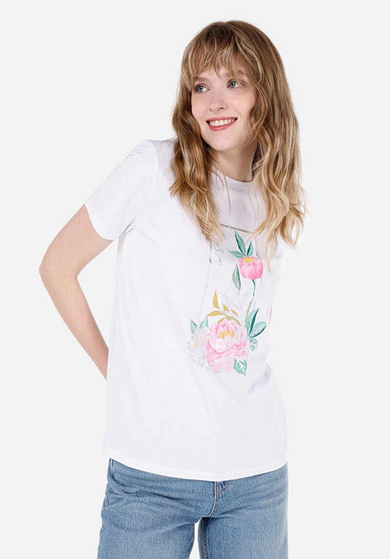 Зображення Футболка З Коротким Рукавом Жіноча Біла  Cl1067980