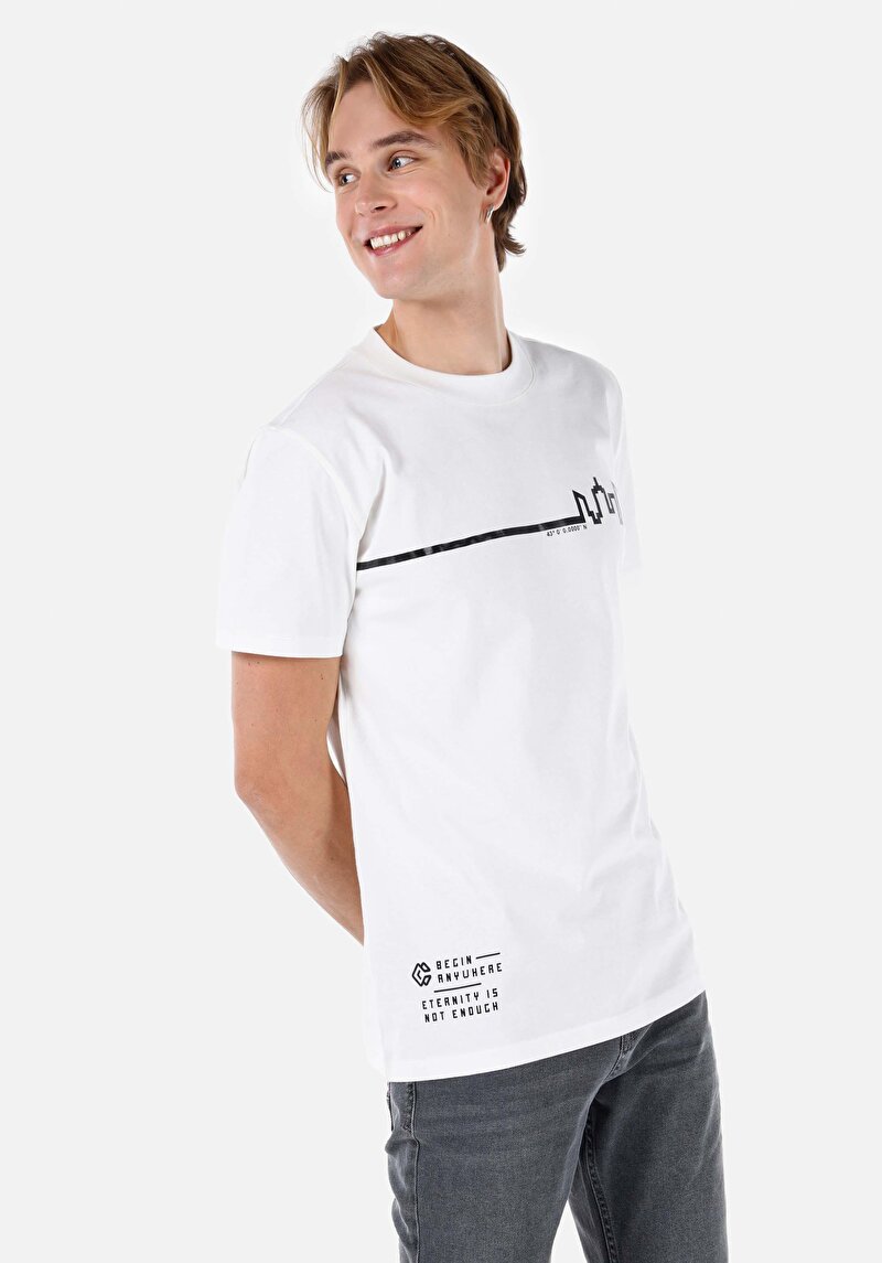 Зображення Футболка З Коротким Рукавом Чоловіча Біла  Cl1068189