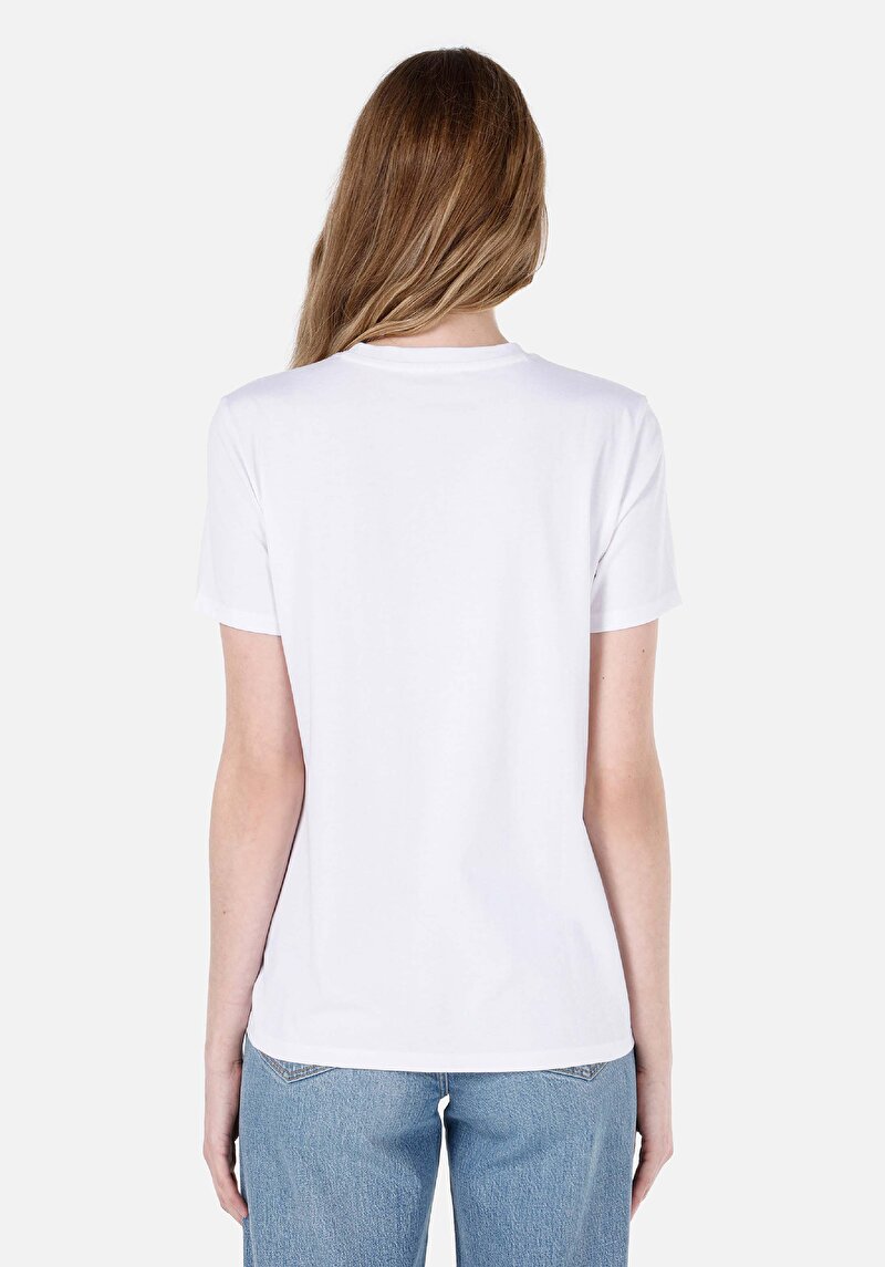 Показати інформацію про Футболка З Коротким Рукавом Жіноча Біла  Cl1067980