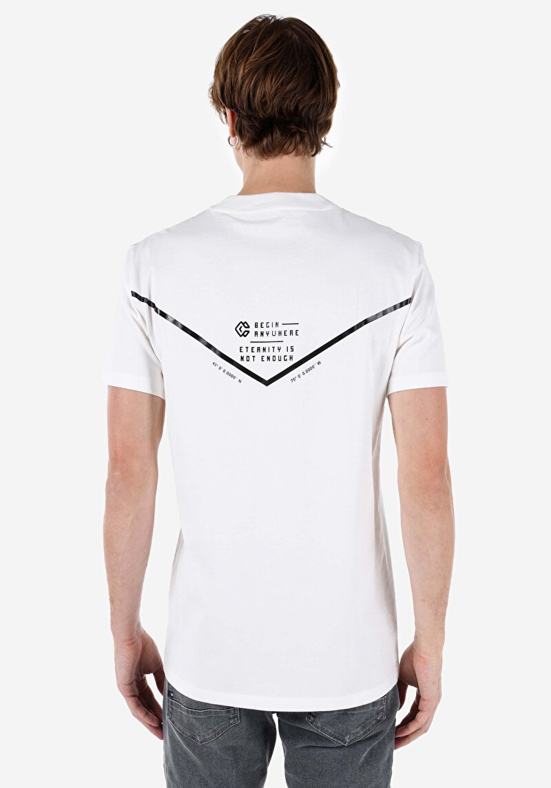 Показати інформацію про Футболка З Коротким Рукавом Чоловіча Біла  Cl1068189